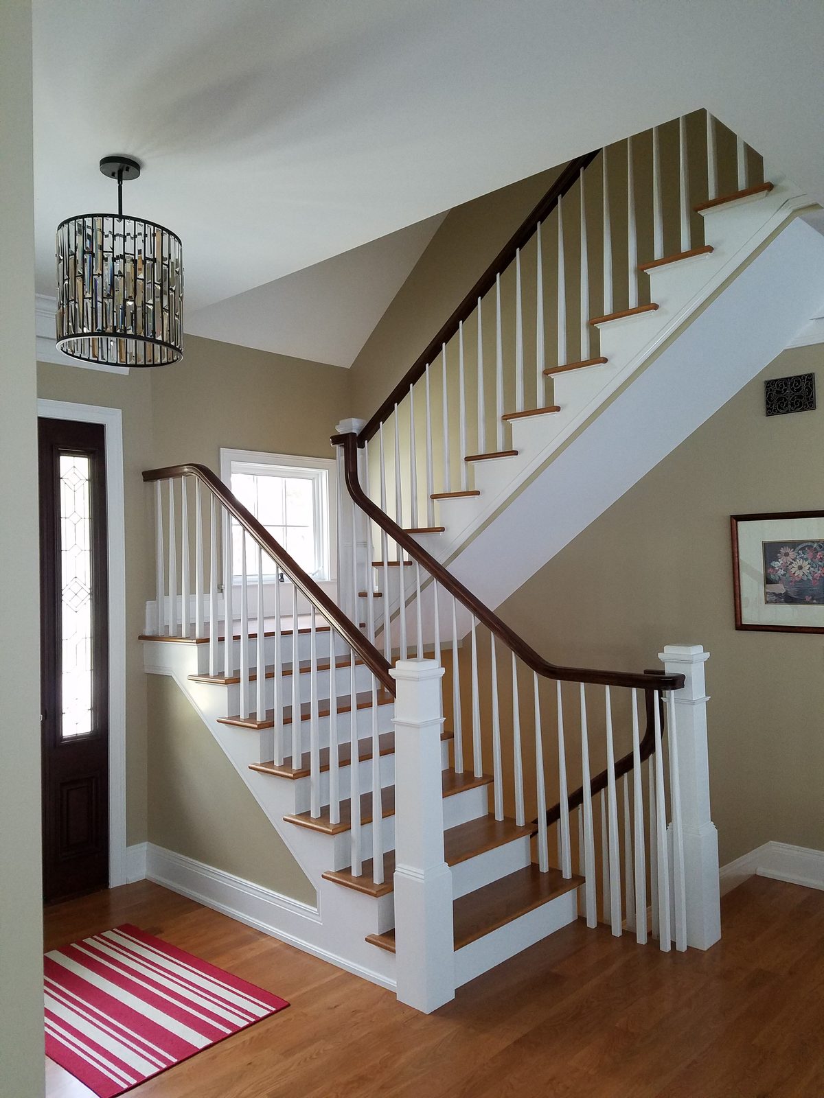 Custom foyer staircase
