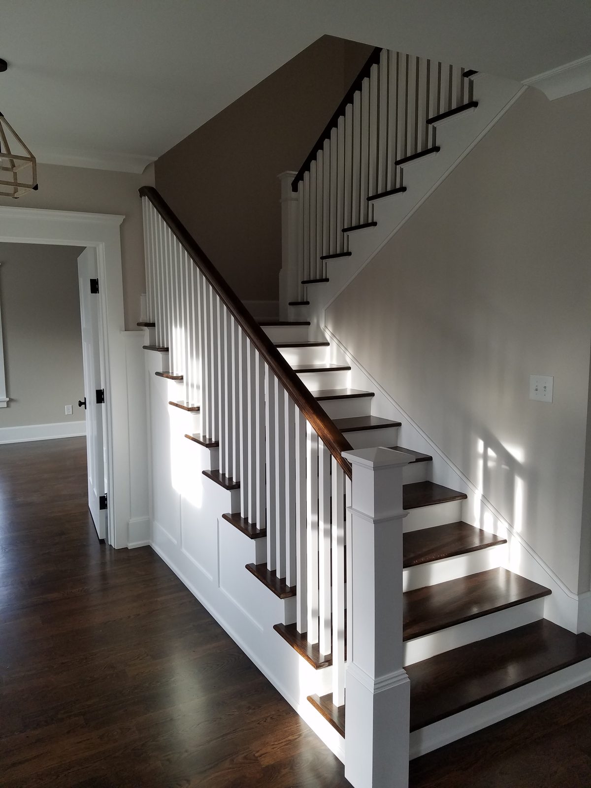 Custom hallway staircase